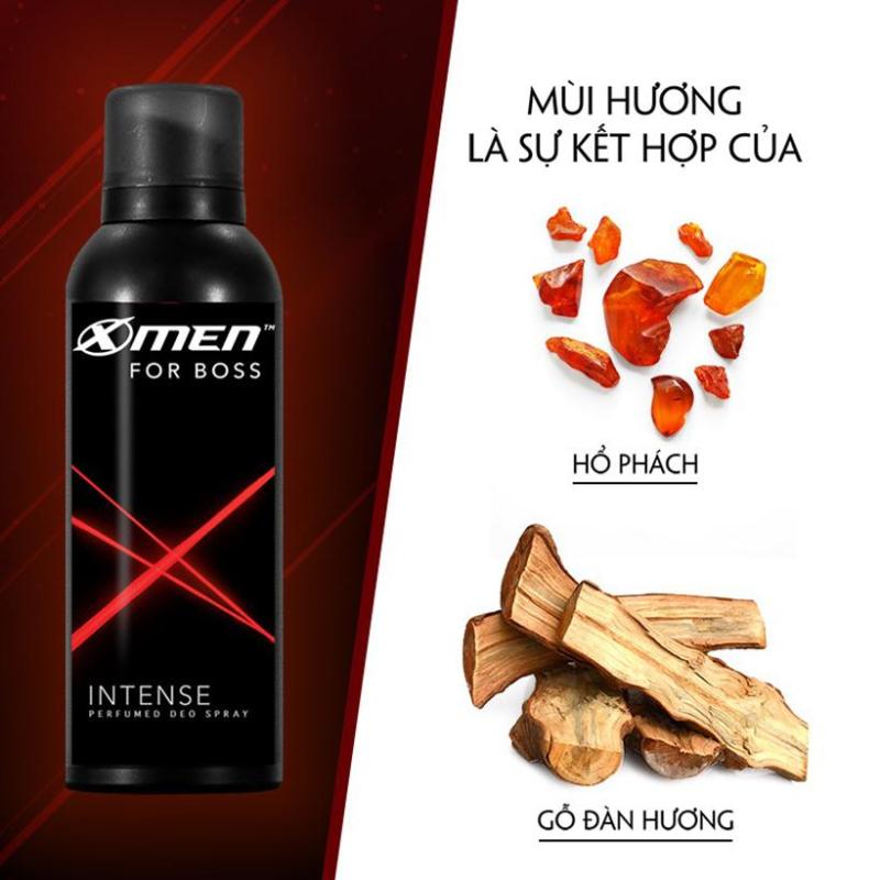 [HCM]Xịt khử mùi Xmen For Boss Intense 150ml