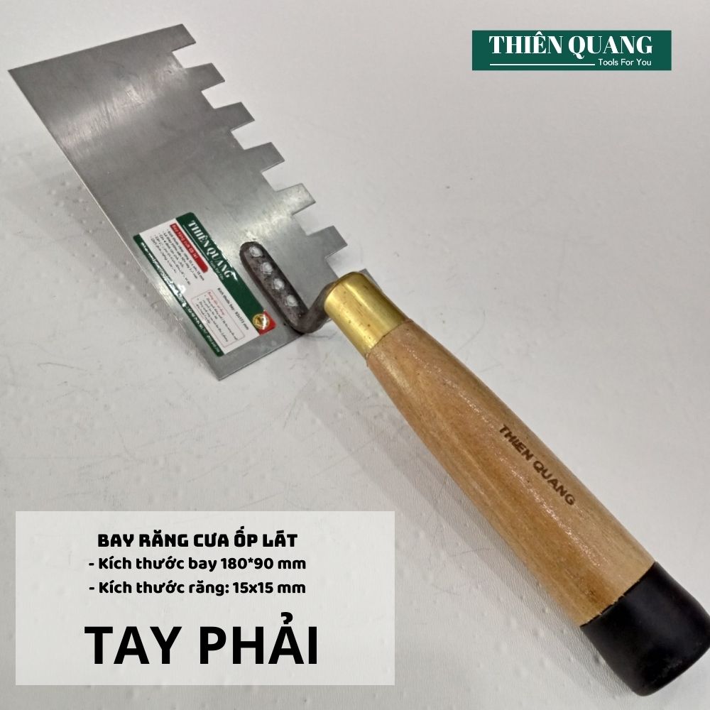 Bay răng cưa TAY PHẢI - Răng 15x15mm - Thiên Quang Smarttools