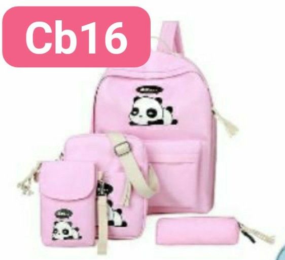 balo combo 4 món gấu trúc cb16
