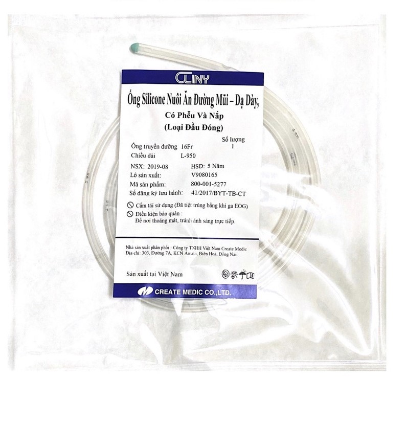 Nasal-feeding silicone tube for 1 month use