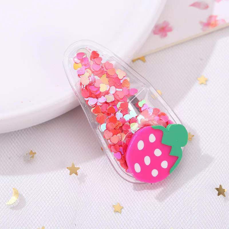 Set 5 kẹp tóc hình hoa quả cực yêu cho bé