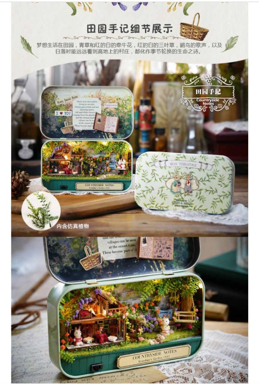 Mô Hình Nhà Gỗ DIY - Box theatre - Countryside Notes