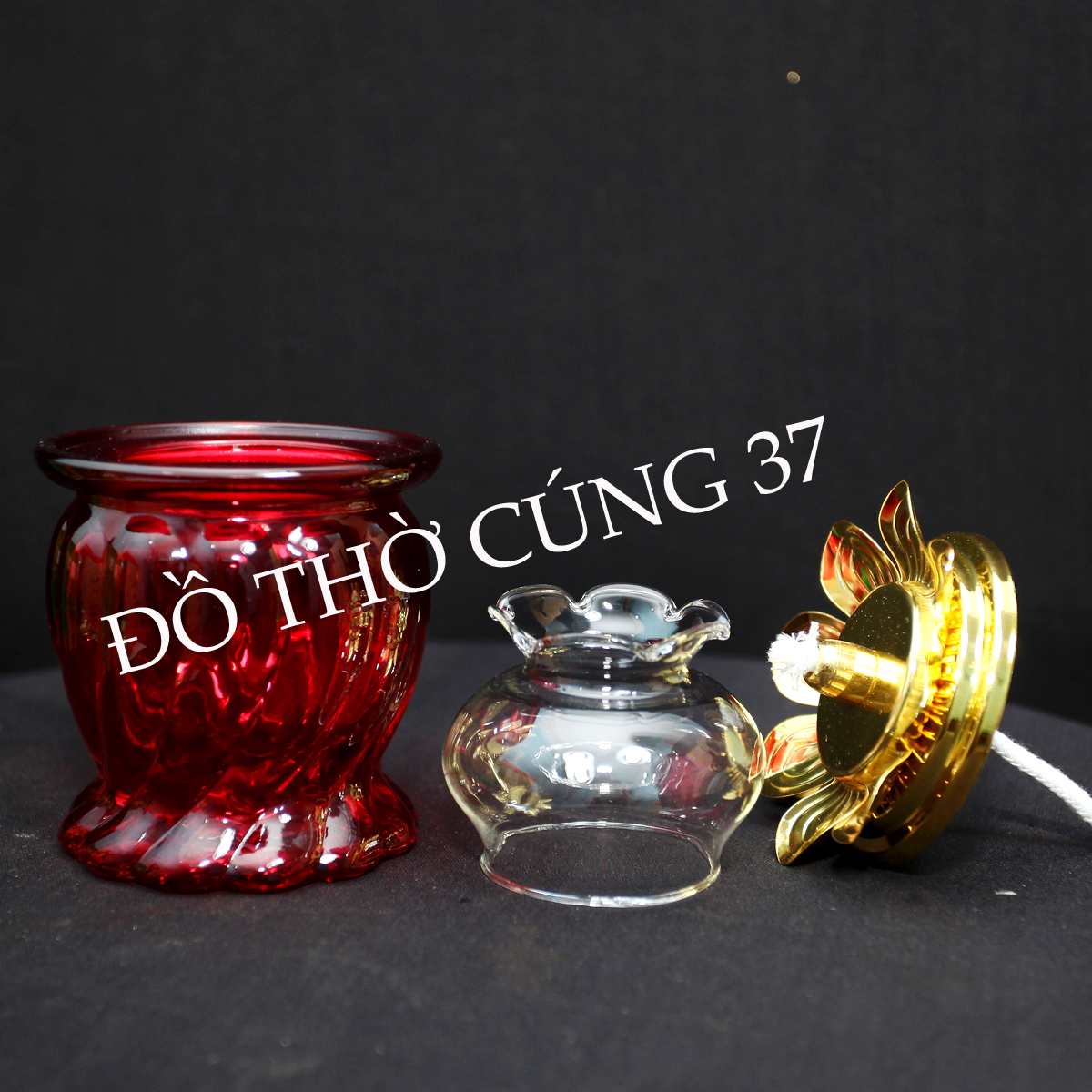 ĐÈN DẦU THỦY TINH , ĐÈN DẦU LƯU LY - 037