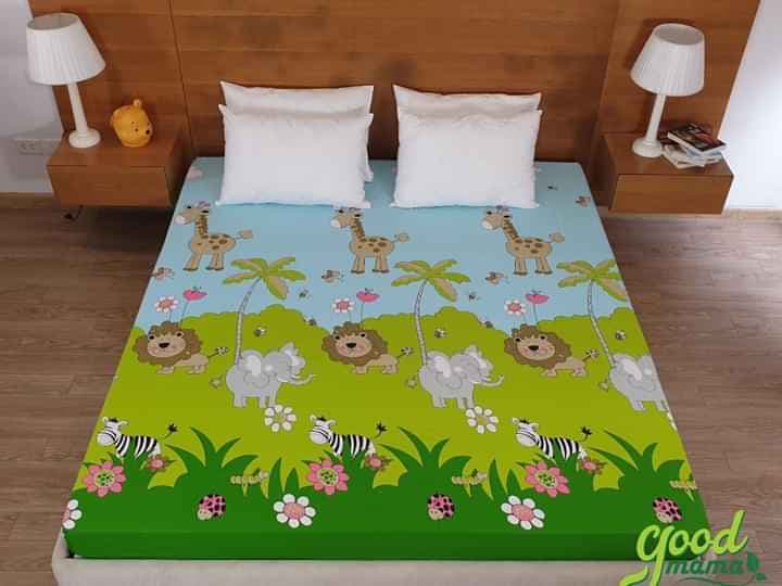 Ga Chống Thấm Cho Bé Goodmama - drap chống thấm cotton cao cấp GOODMAMA chính hãng