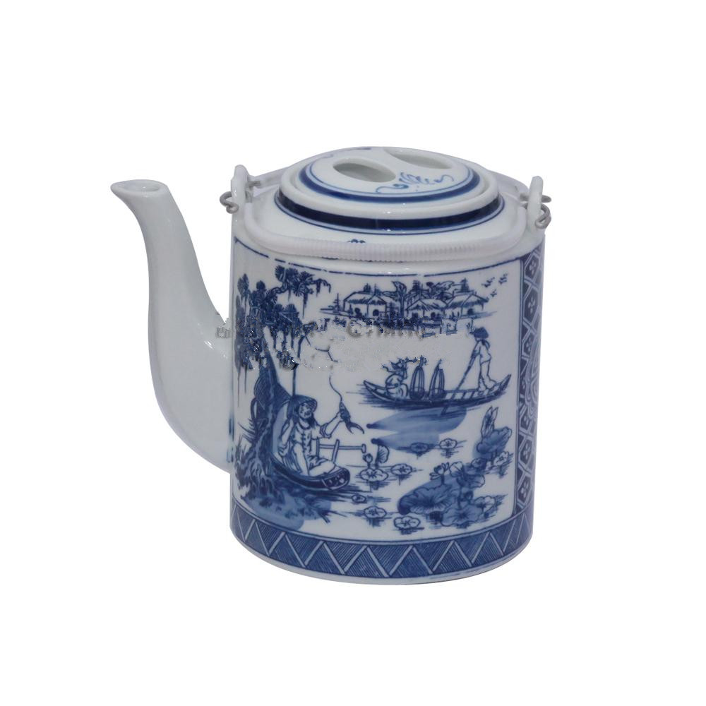 Ấm sứ pha trà - Ấm Tích pha trà Bát Tràng 1.5 Lít - 0.5 Lít