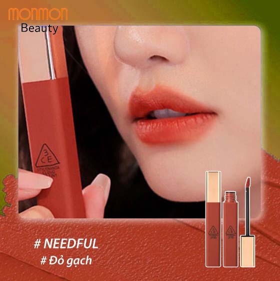 Son kem 3ce cloud lip tint - son tint siêu lì mềm mịn nhẹ môi