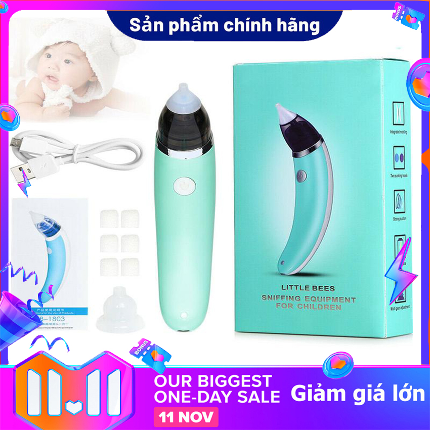 Máy hút mũi an toàn chính hãng dụng cụ hút mũi - vệ sinh mũi cho bé an toàn máy hút mũi chính hãng điện tử mini 5 cấp độ - hút mạnh, không gây đau bến thành store