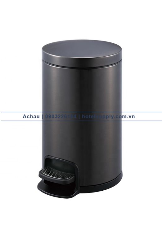 GNF 12 liter round household trash cans home recycle bin stainless steel foot pedal bins for office