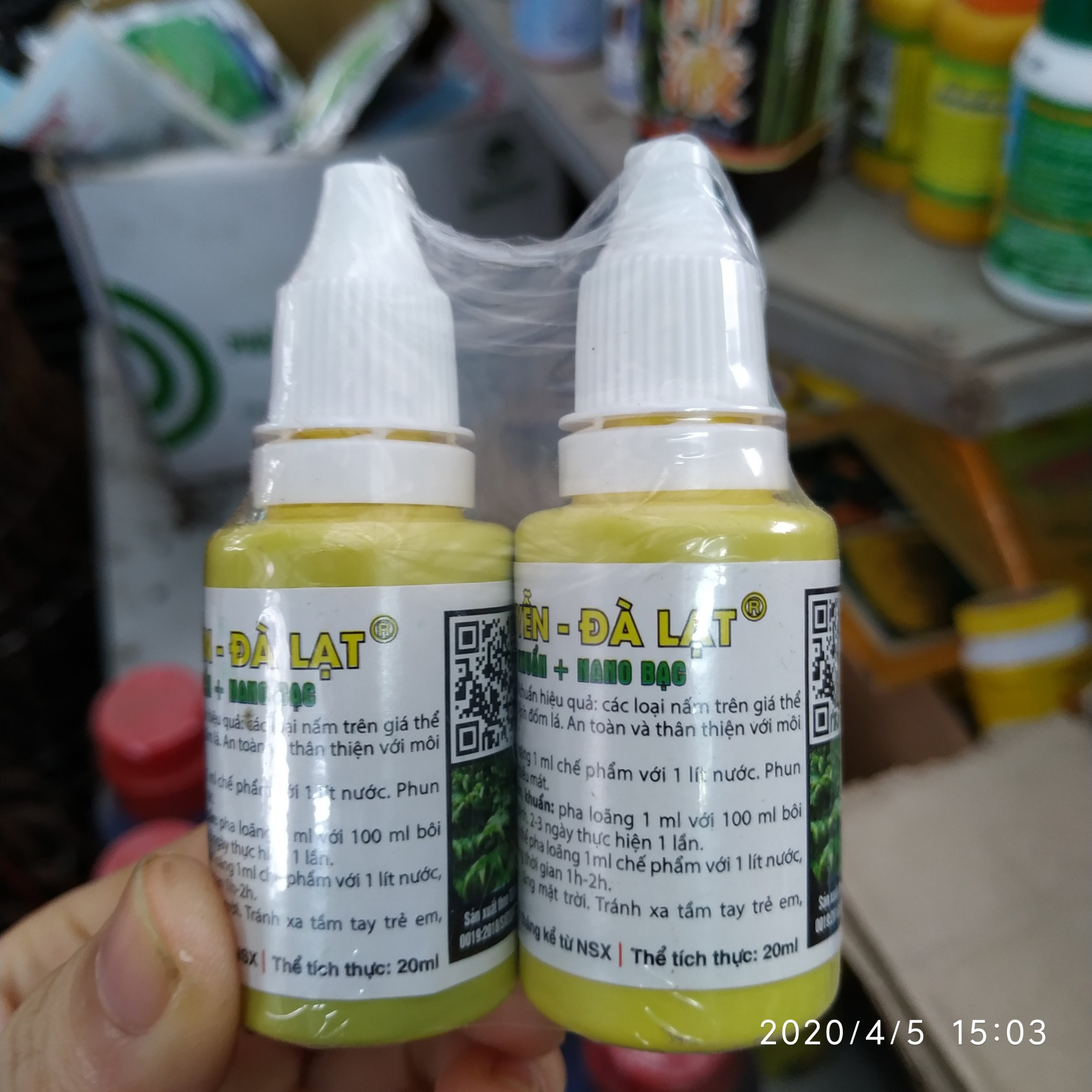 Nano bạc Hùng Nguyễn sát khuẩn cho lan