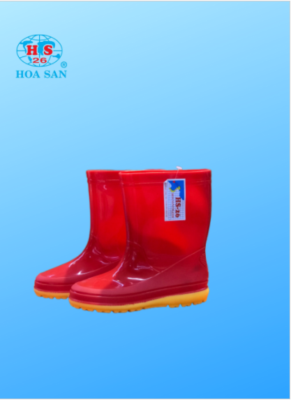Ủng trẻ em Hoa San nhiều màu size 28-37