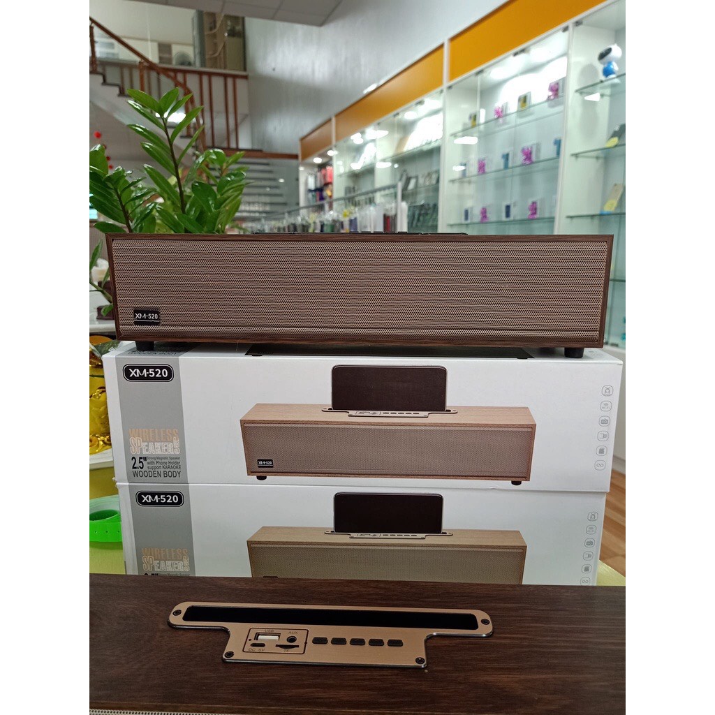 LOA GỖ BLUETOOTH XM 520 - ÂM THANH CỰC HAY