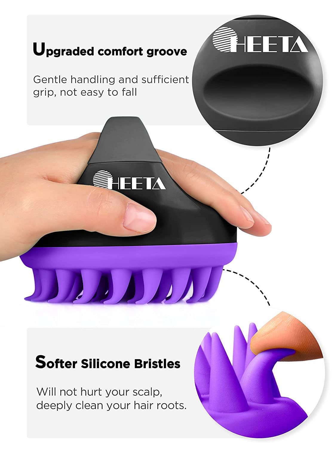 Lược gội đầu + massage Heeta Shampoo Brush