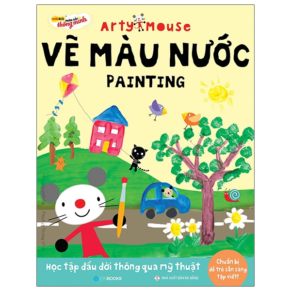 Fahasa - arty mouse - vẽ màu nước