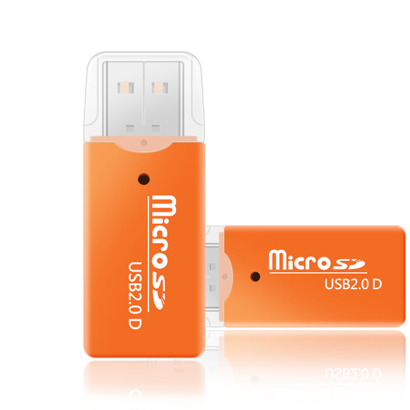 Portable Mini Usb 20 Reader Supports Tf Sd Mobile Memory Card Pc Laptops Mini Portable USB 2.0 TF Micro SD Memory Card Reader for PC Laptop Computer