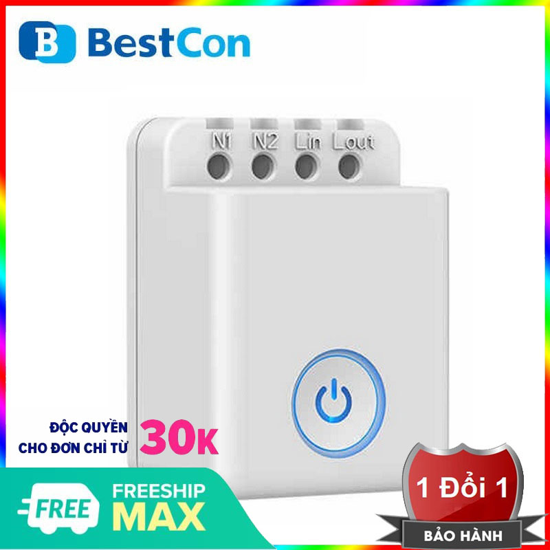 Công tắc điều khiển thông minh Broadlink Bestcon MCB1 công suất 2500W hỗ
