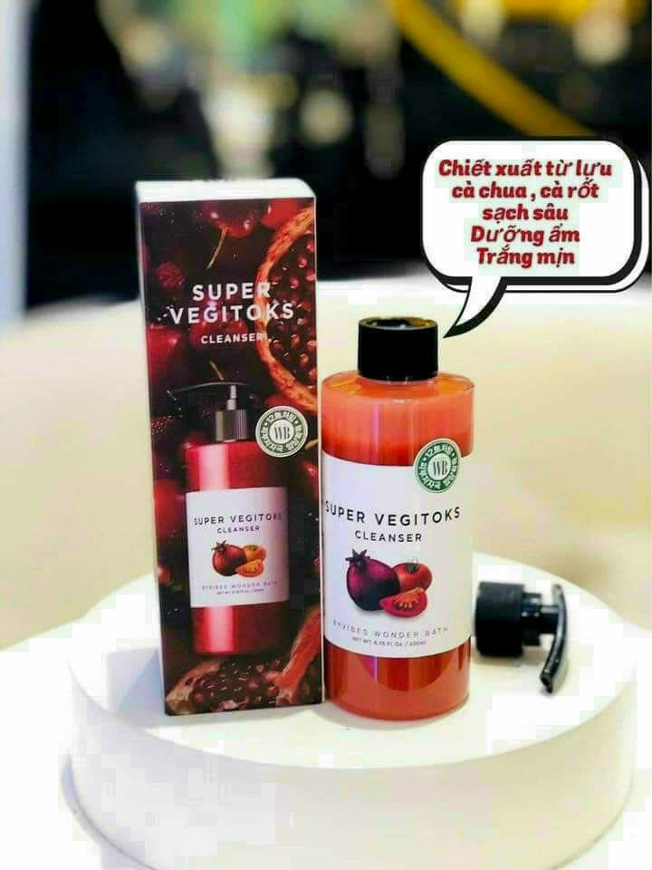 sữa rửa mặt rau củ