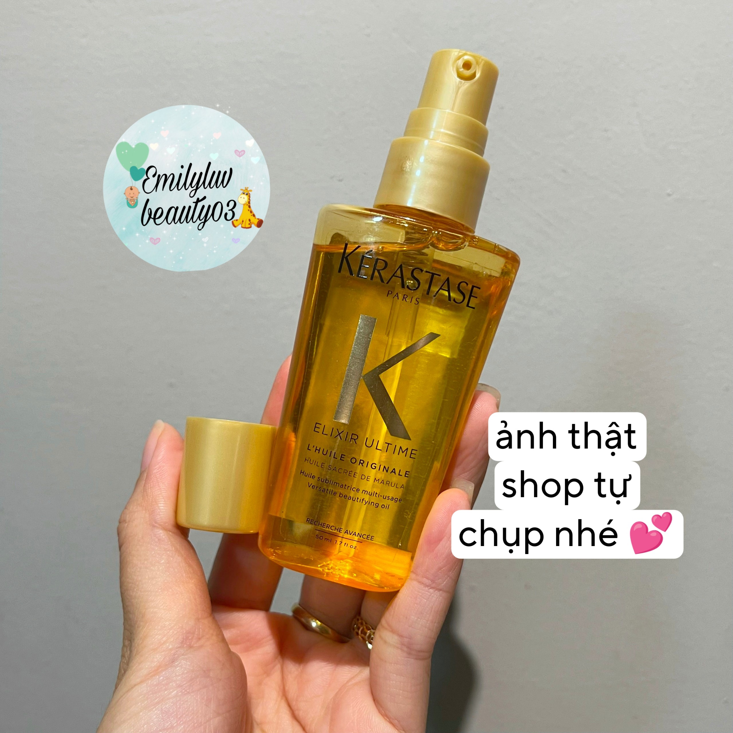 Dầu Dưỡng Tóc Phục Hồi Tóc Kerastase Elixir Ultime 50ml (Không kèm hộp)