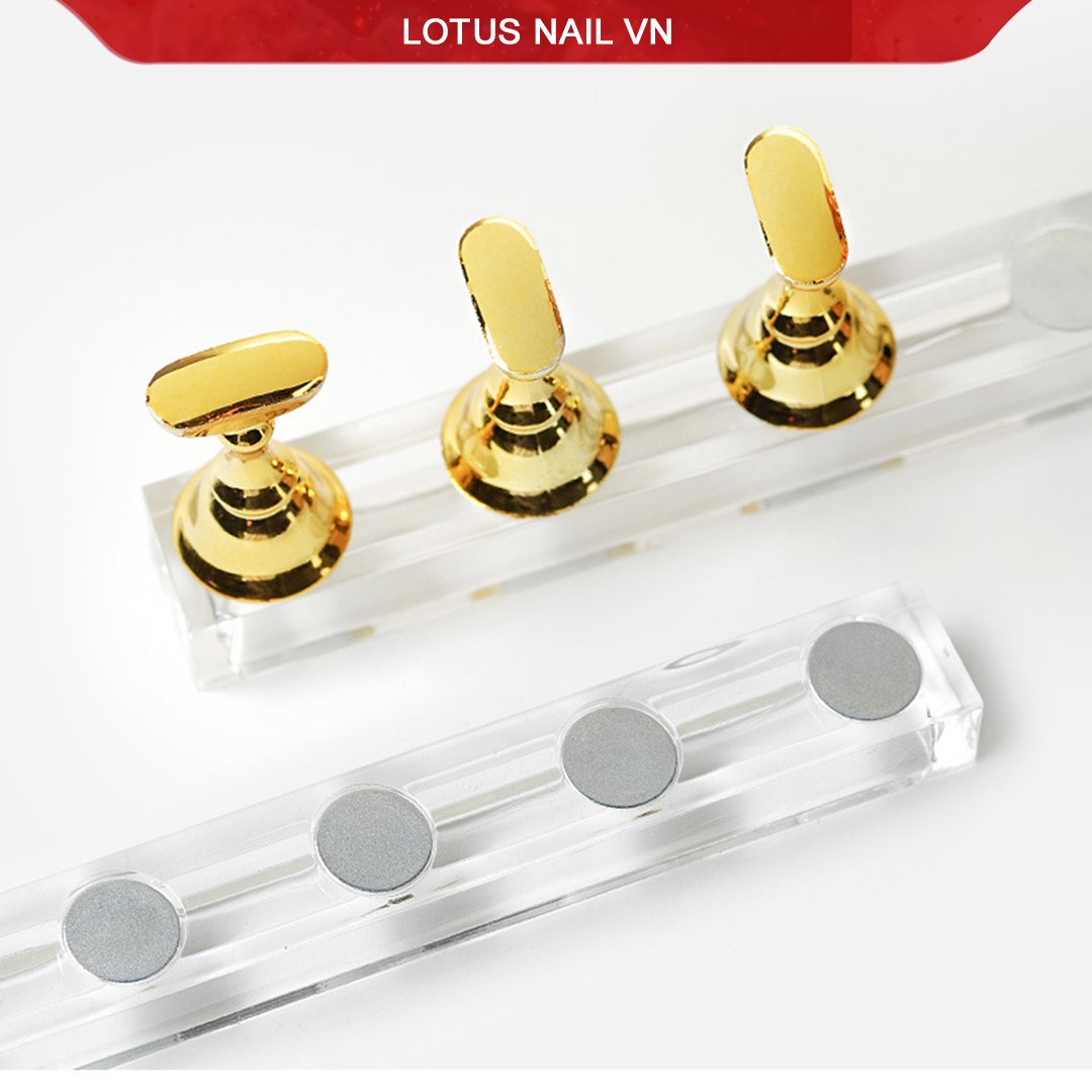 Đế gắn móng giả, đế nam châm gắn móng mẫu bộ 5 cái