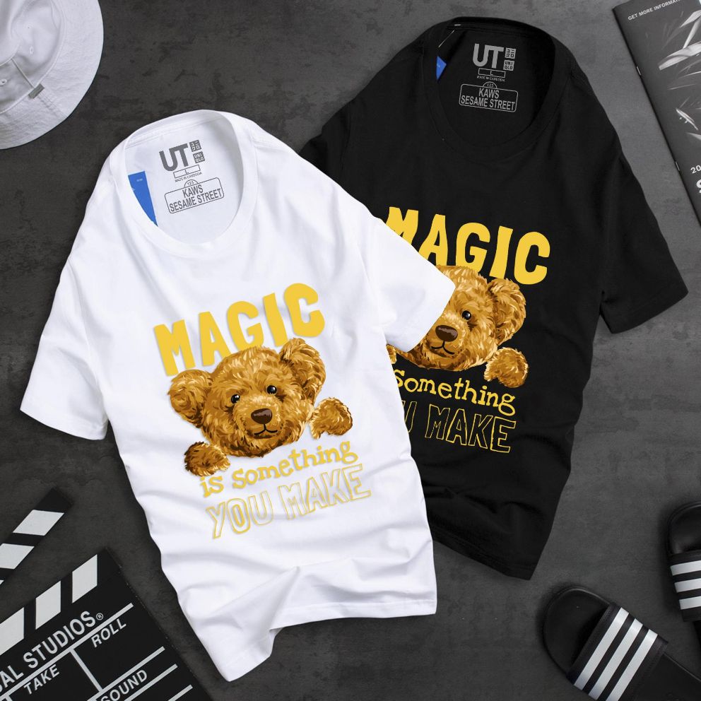 Áo thun tay ngắn gấu magic