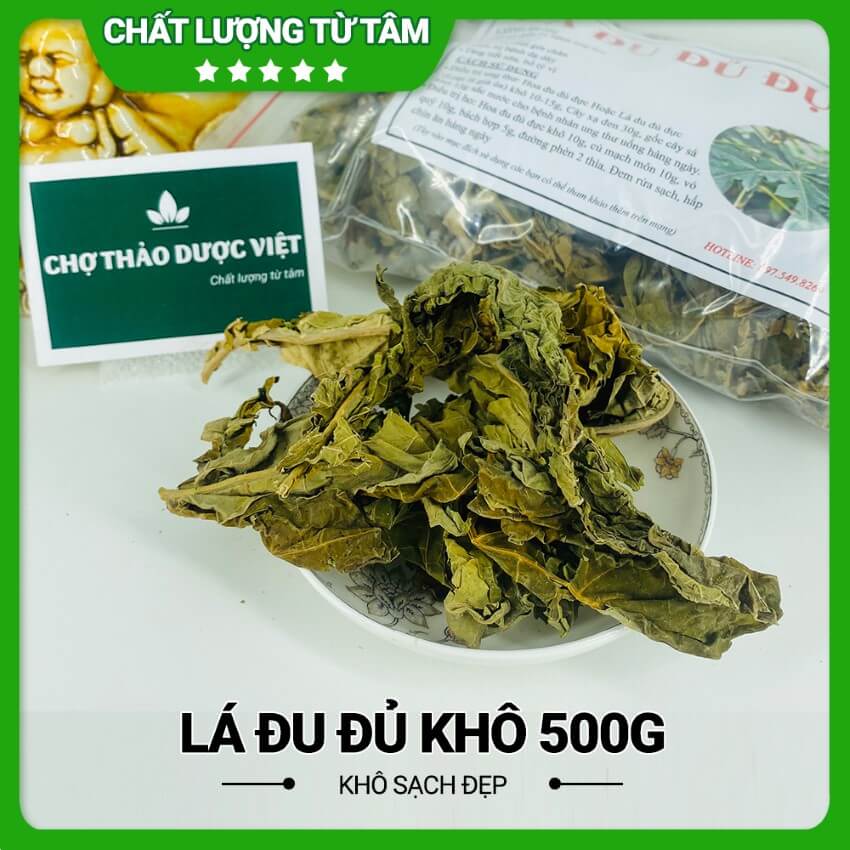 Lá đu đủ đực cao cấp 500g hỗ trợ điều trị ung thư