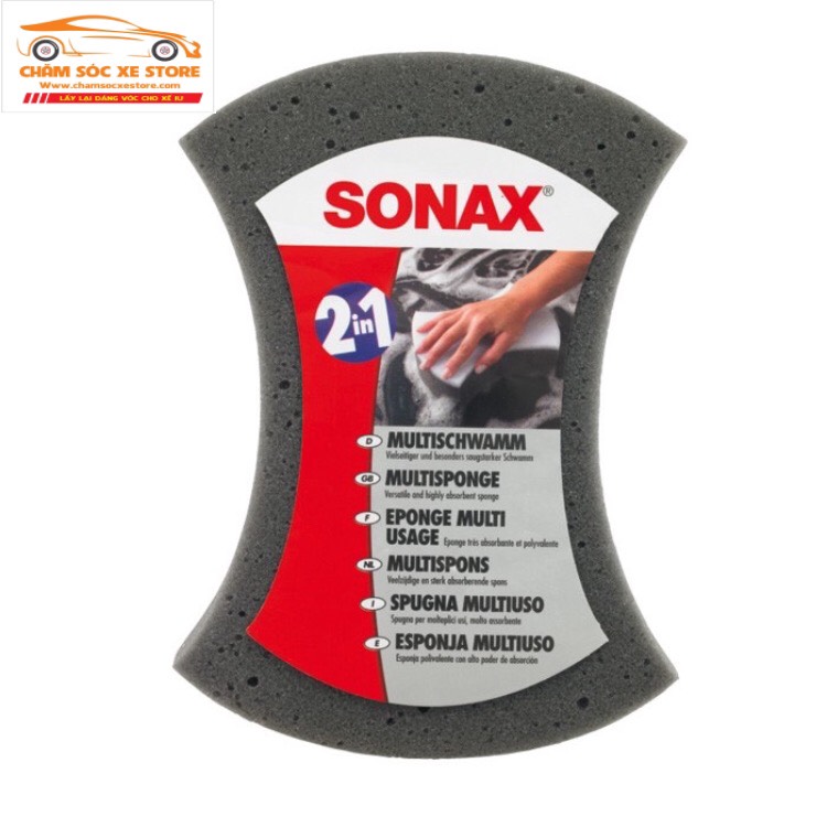[HCM]Bọt biển rửa xe mềm giữ tạo bọt được lâu Sonax Multi Sponge
