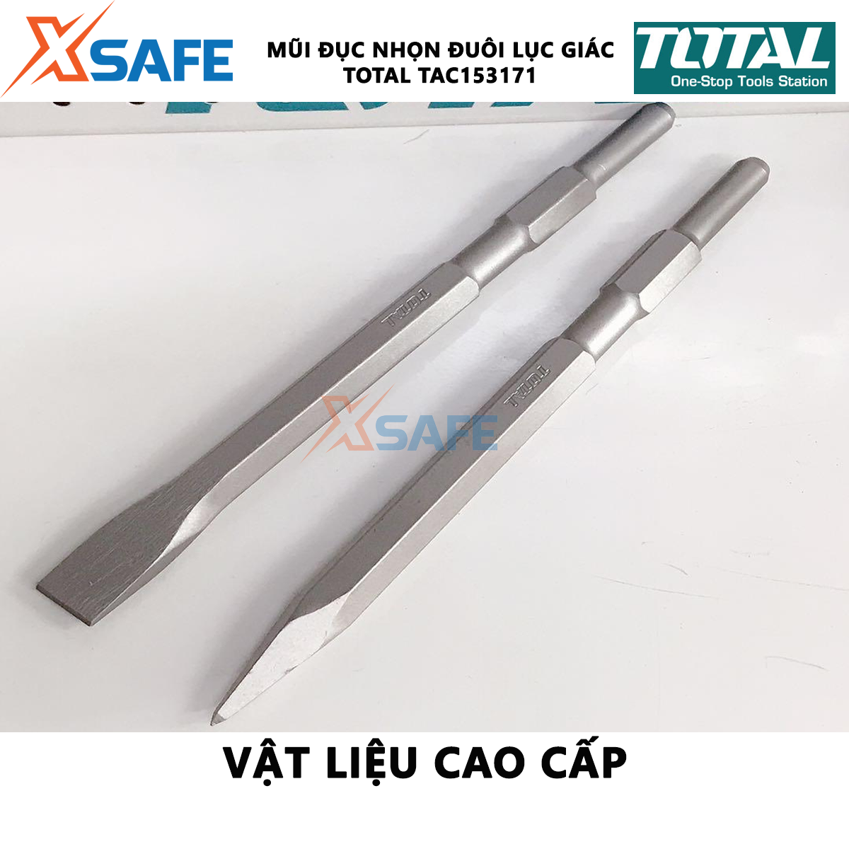 Chisel tip pointed tail hexagonal total TAC153171 | chisel tip pointed size 17x280mm, pointed, độ durable, heat-resistant [xsafe] [xsafe]