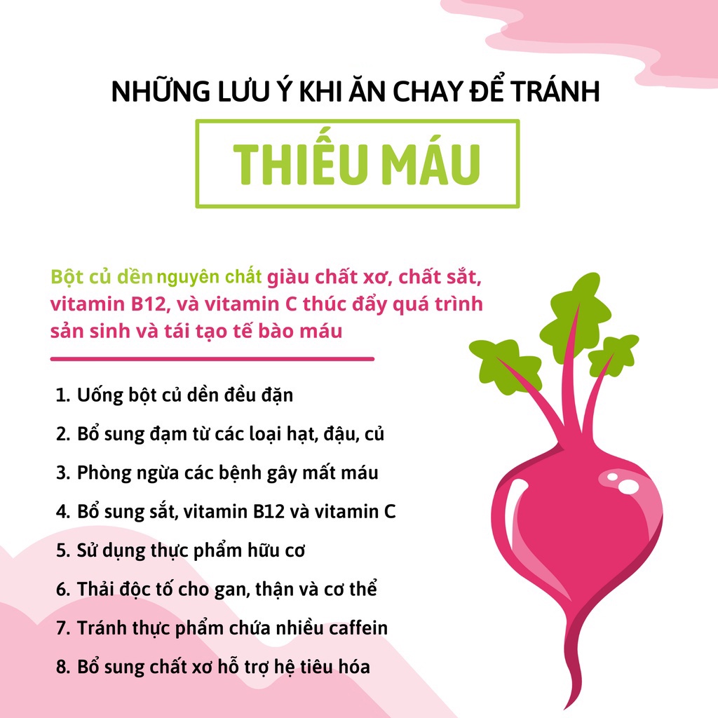 Bột củ dền nguyên chất 100g