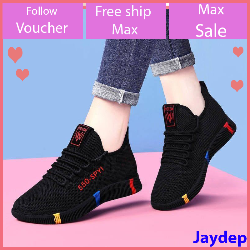 Giày sneaker thể thao nữ hàn quốc buộc dây siêu nhẹ V245