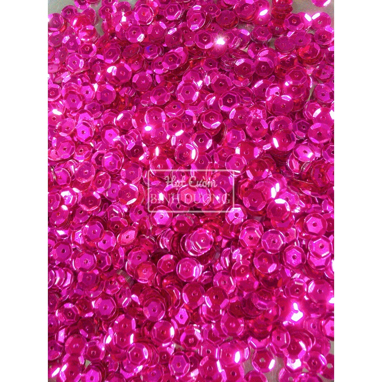 Gói 100gram Kim sa(Sequin) thiếc lõm 5mm trang trí áo váy