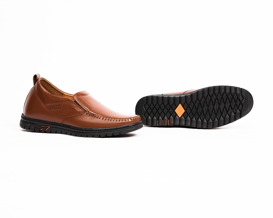[ 5CM ] Giày Tăng Chiều Cao Nam T&TRA S1064 Nâu Bò