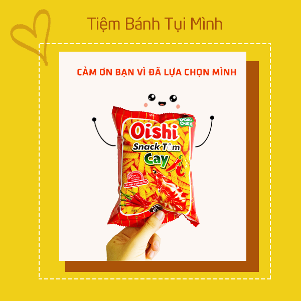 [10 gói] Bánh snack Tôm cay đặc biệt 15gram