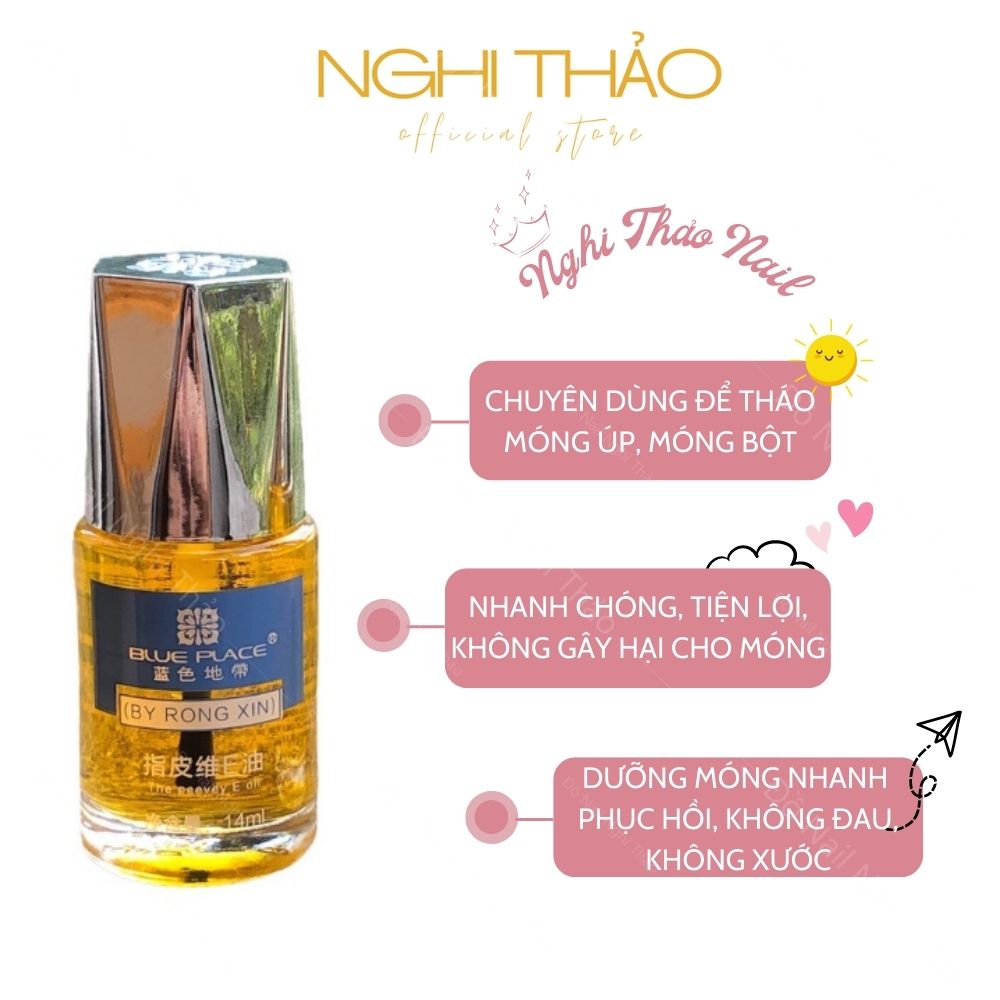Nước tháo móng úp Blue Place 14ml