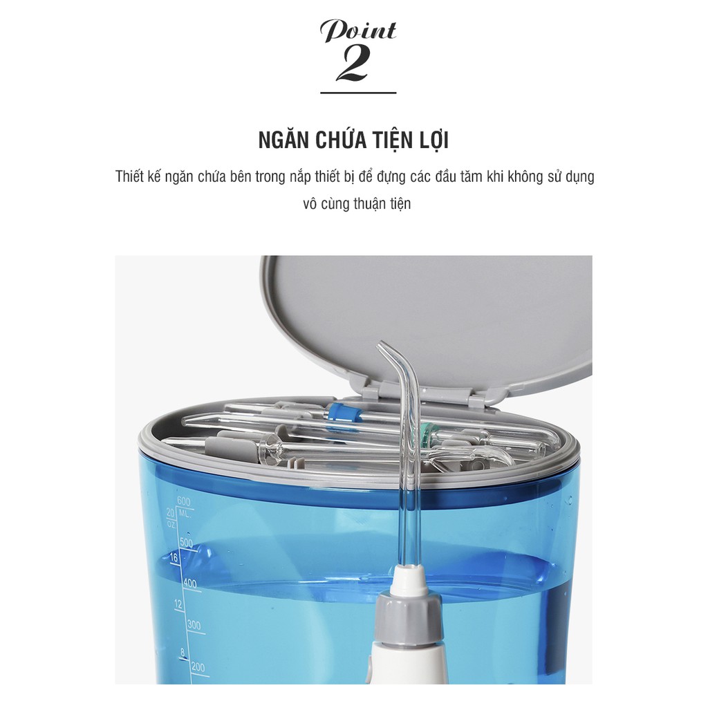 Máy Tăm Nước Lock&lock Oral Irrigator 600ml ENR111BLU