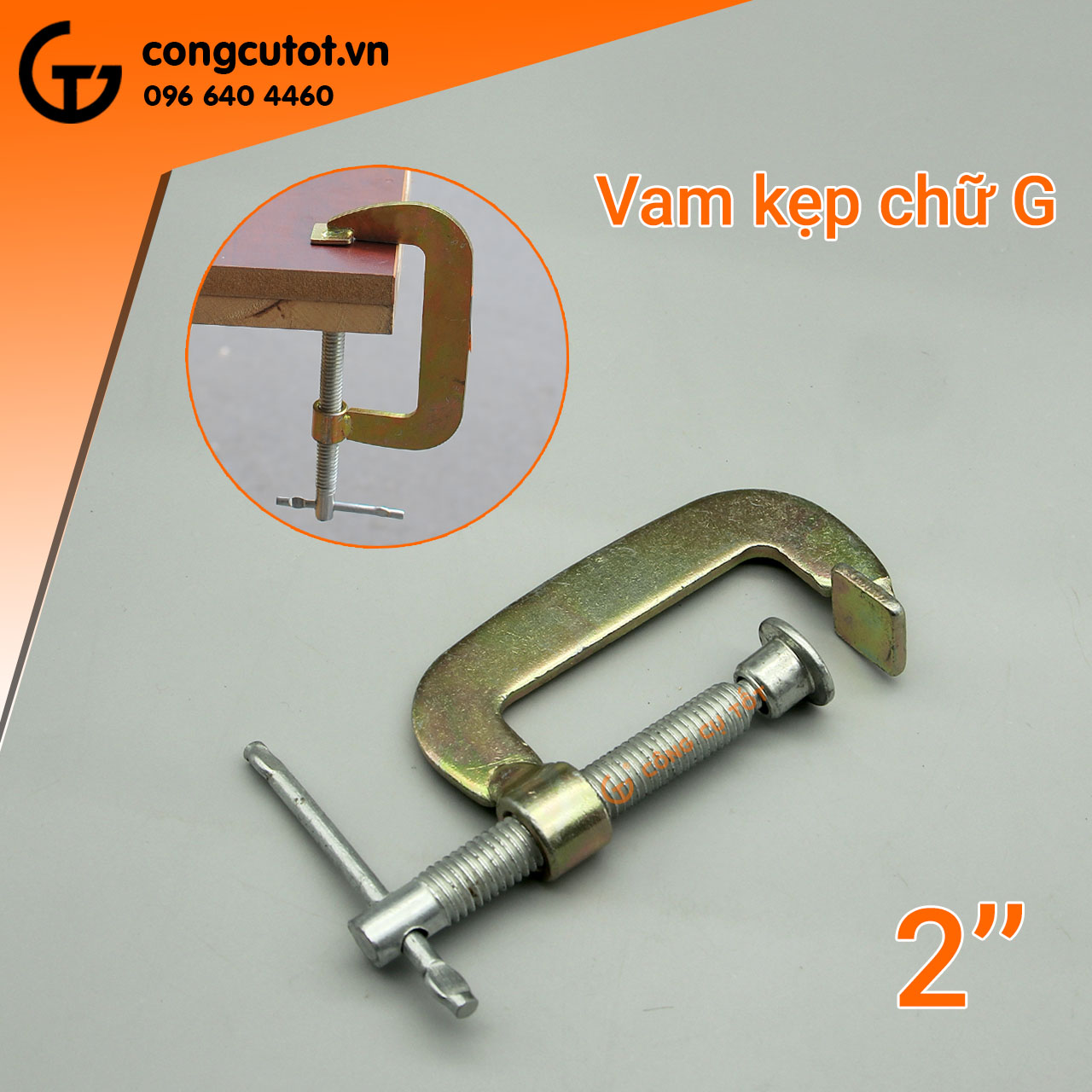 Vam chữ C - Cảo chữ C 2 - 12 inch