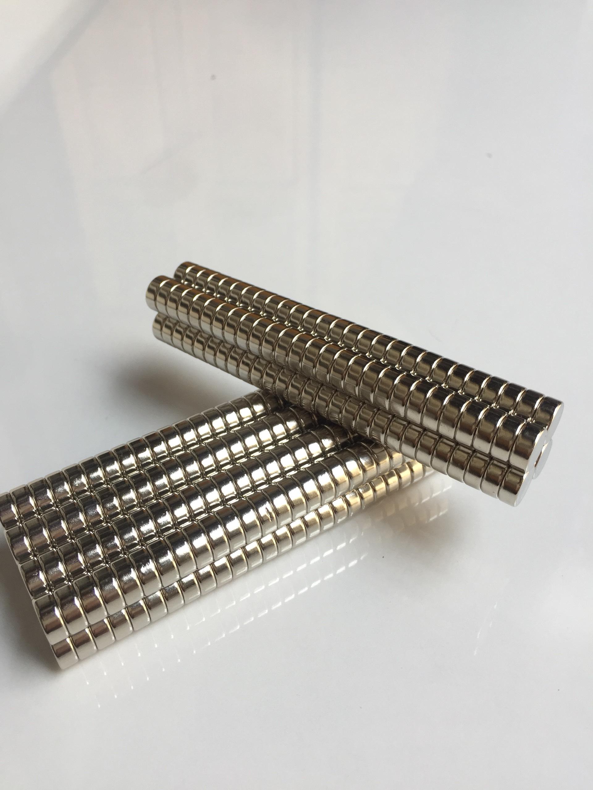 [HCM]Nam châm cực mạnh Ø 10x3mm nam châm NdFeB trắng đất hiếm