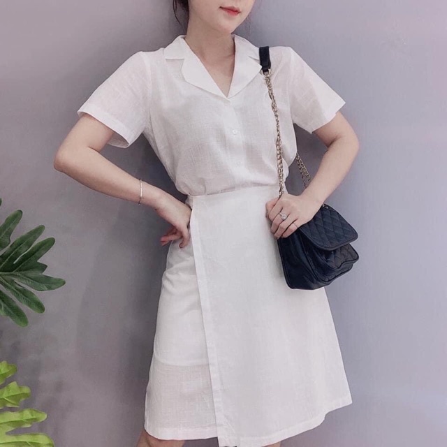 ĐẦM SƠ MI ĐẮP TÀ (Có ảnh thật) MS48