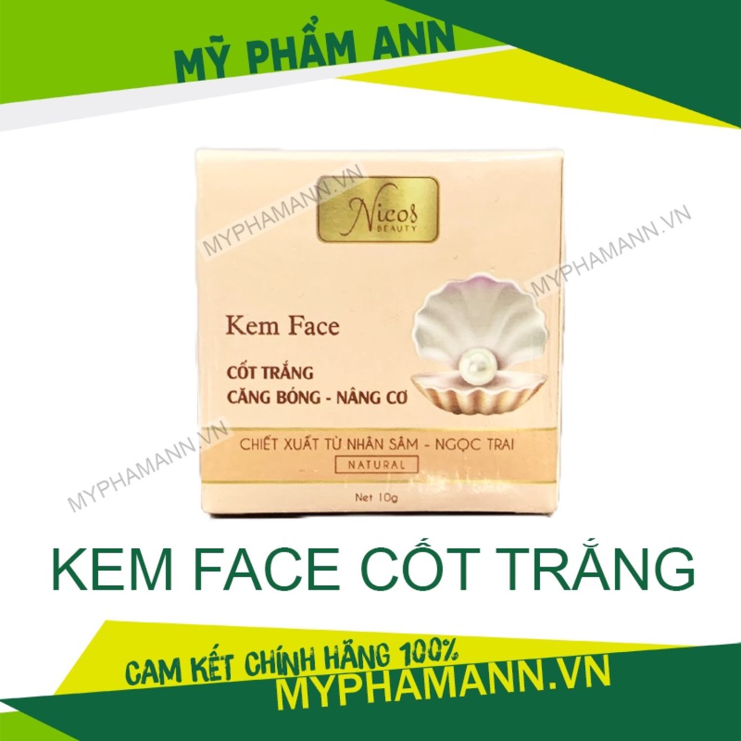 Kem face nicos cốt trắng căng bóng nâng cơ thanh nhi