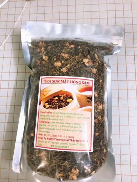 combo 2kg trà sơn mật hồng sâm