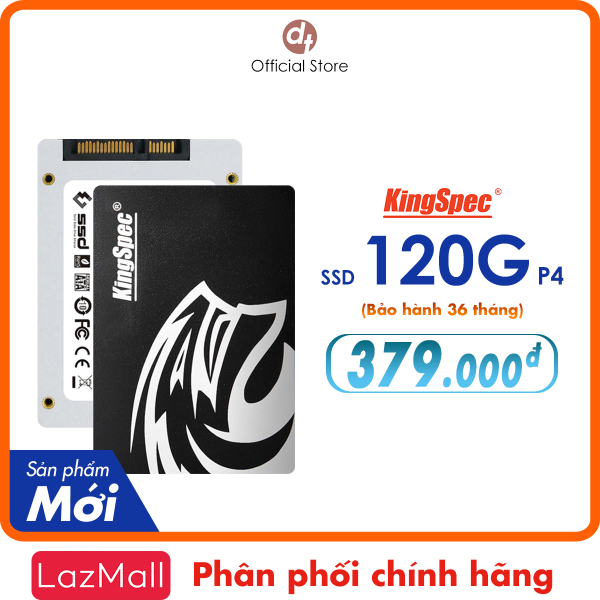 Ổ cứng SSD KingSpec 120GB SATA 2.5 / P4 120G - Hàng Chính Hãng