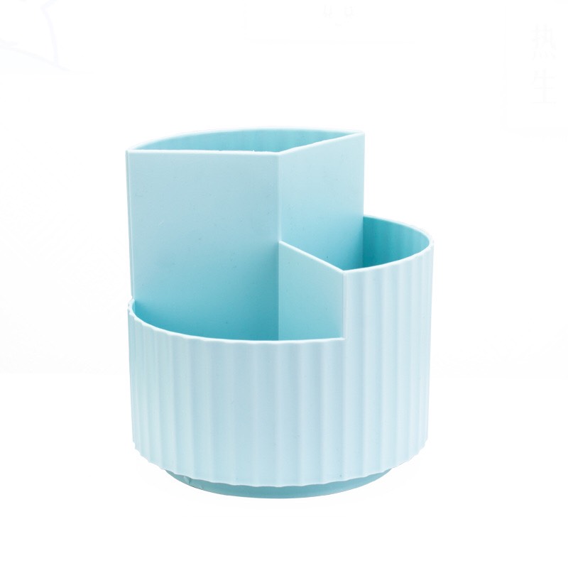 Ống cắm bút 3 ngăn xoay 360 độ