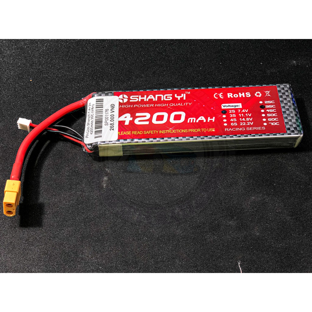 Pin Lipo ShangYi 2s 7.4v 4200mAh 35C