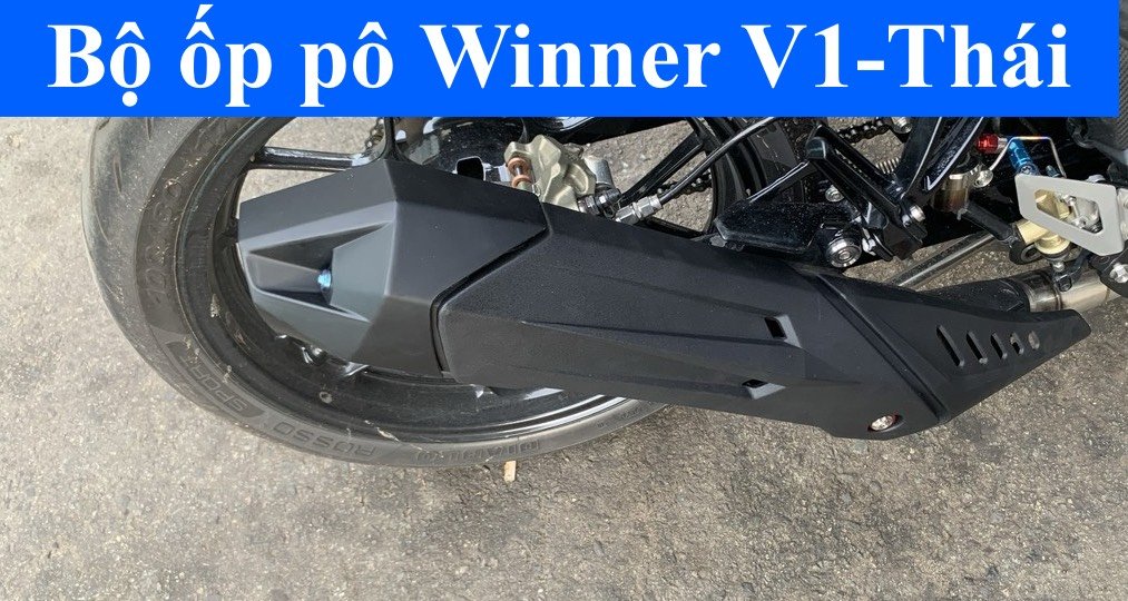 Ốp pô/ Che pô Winner V1 kiểu Thái ( Ốp pô + đít pô) Tân Thành PT