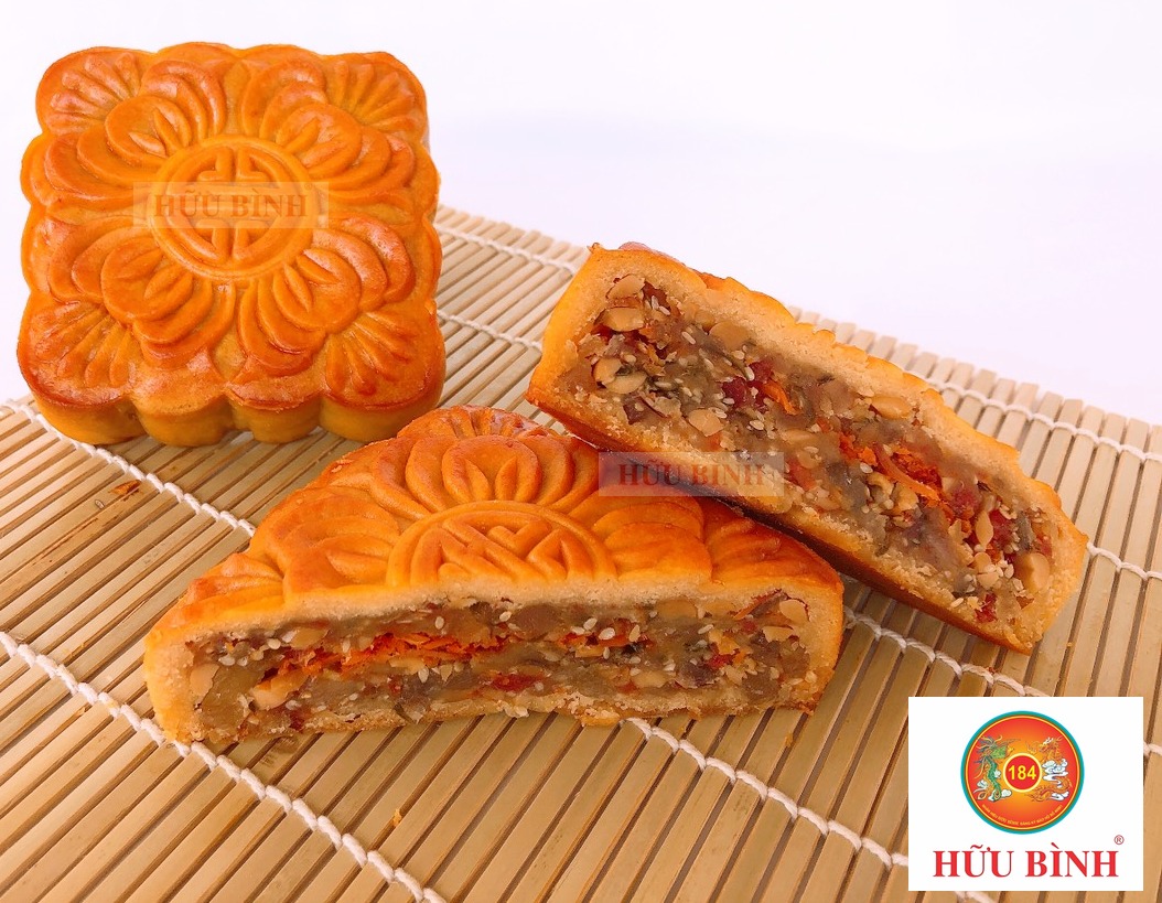 Bánh Trung Thu - 01 chiếc 220g nhân thập cẩm Hữu Bình