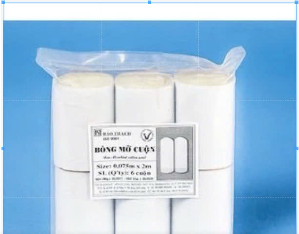 * Bông mỡ Bảo Thạch ( Bịch 6 cuộn ), bông cuộn mỡ y tế