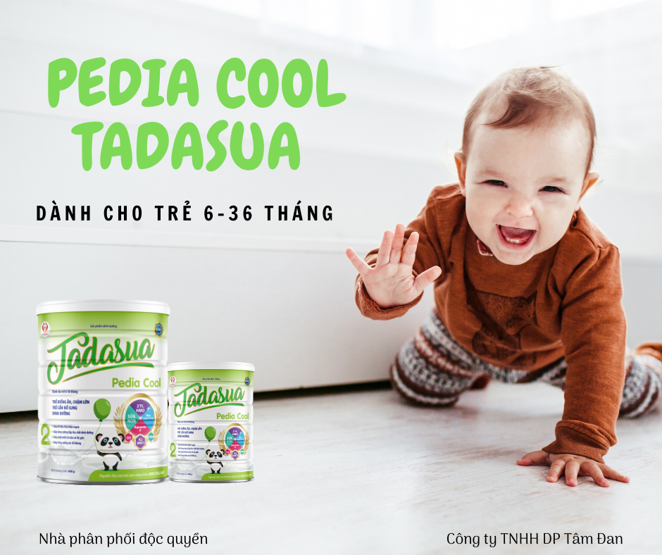 SỮA DINH DƯỠNG TADASUA PEDIA COOL 900G (Dành cho trẻ biếng ăn, chậm lớn, suy dinh dưỡng, thấp còi)