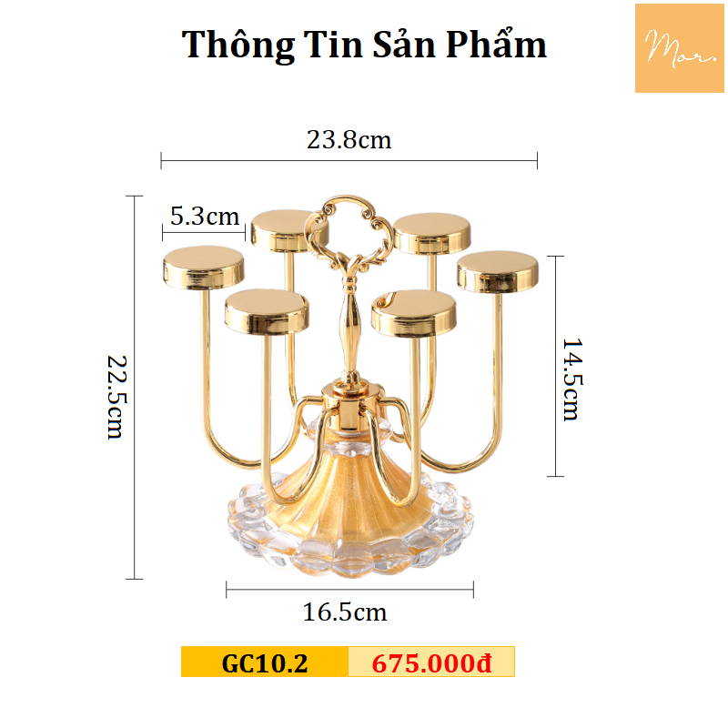 Giá úp cốc pha lê cao cấp - GC10.2