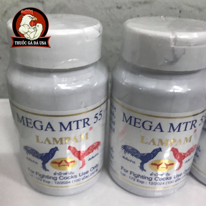 [HCM]MEGA MTR 55 Cho Gà Đá - Hộp X 100 Viên
