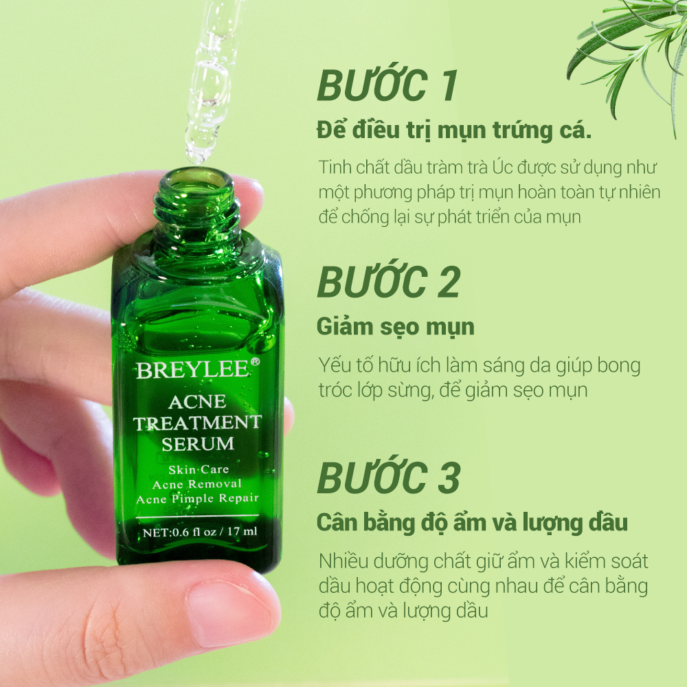 BREYLEE Bộ mỹ phẩm hỗ trợ làm giảm mụn