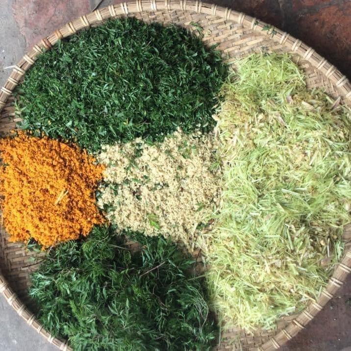 Muối chườm bụng sau sinh-muối chườm thảo dược (loại 500g)
