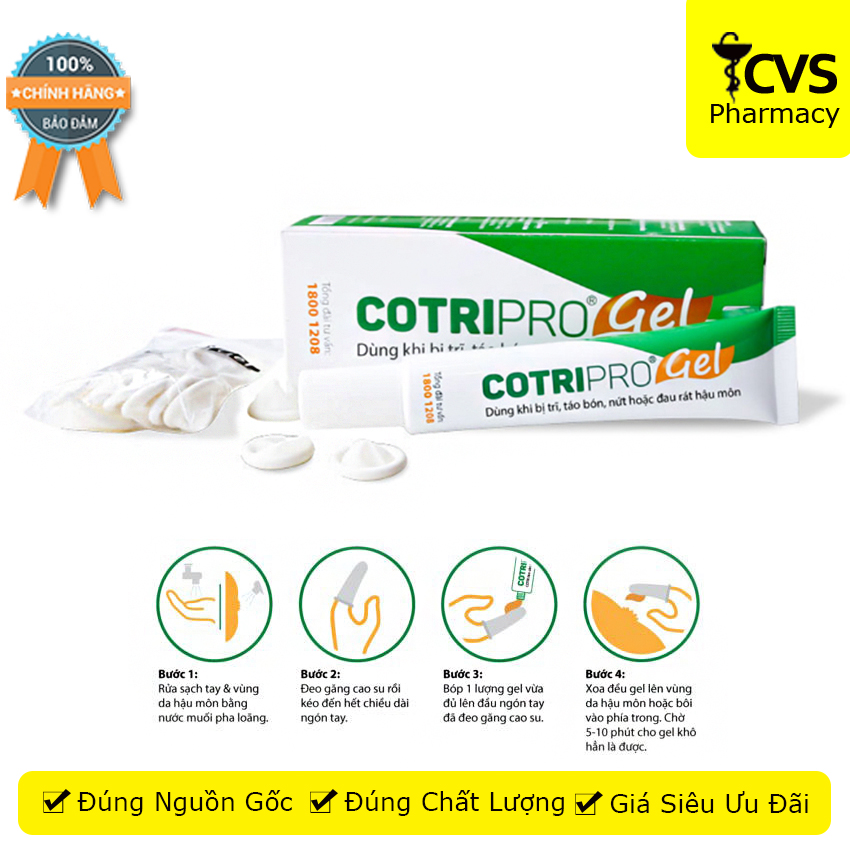 Gel bôi trĩ cotripro - dành cho người bị trĩ